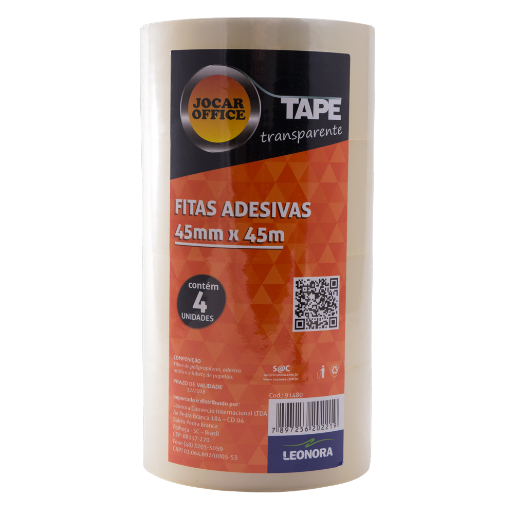 Fita Adesiva Transparente 45mmx45m Leo Leo Jocar Office LeoArte E