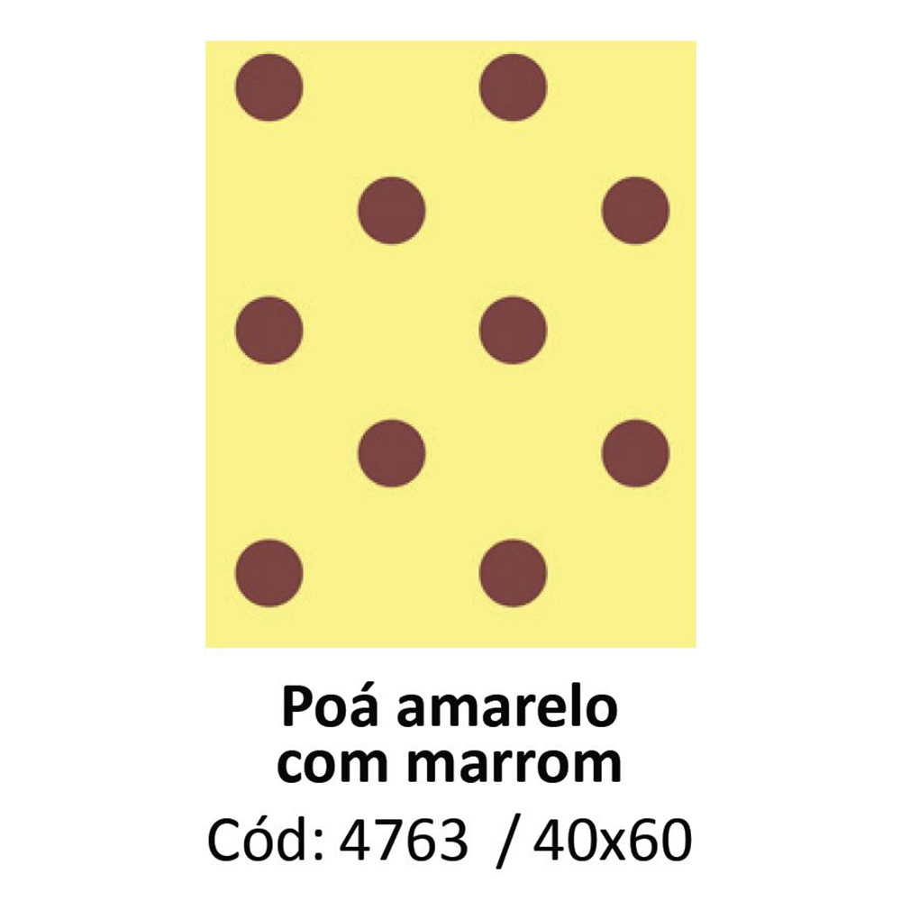 poá amarelo com marrom Leo Leo Jocar Office LeoArte e Letron Material Escolar Papelaria e